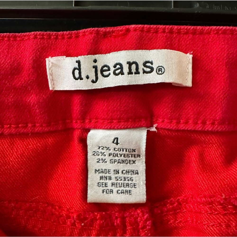 TWO PAIR!! STYLUS Women's Vibrant turquoise Jeans and red d.jeans bundle - Picture 9 of 9